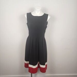 Oscar de la Renta‎ Company Black Sleeveless Cocktail Dress Women's Size 12